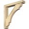 Ekena Millwork Olympic Block Rough Sawn Bracket w/ Offset Brace, Douglas Fir, 4"W x 22"D x 22"H BKT0402X22X22OLY05RDF - alternate 1